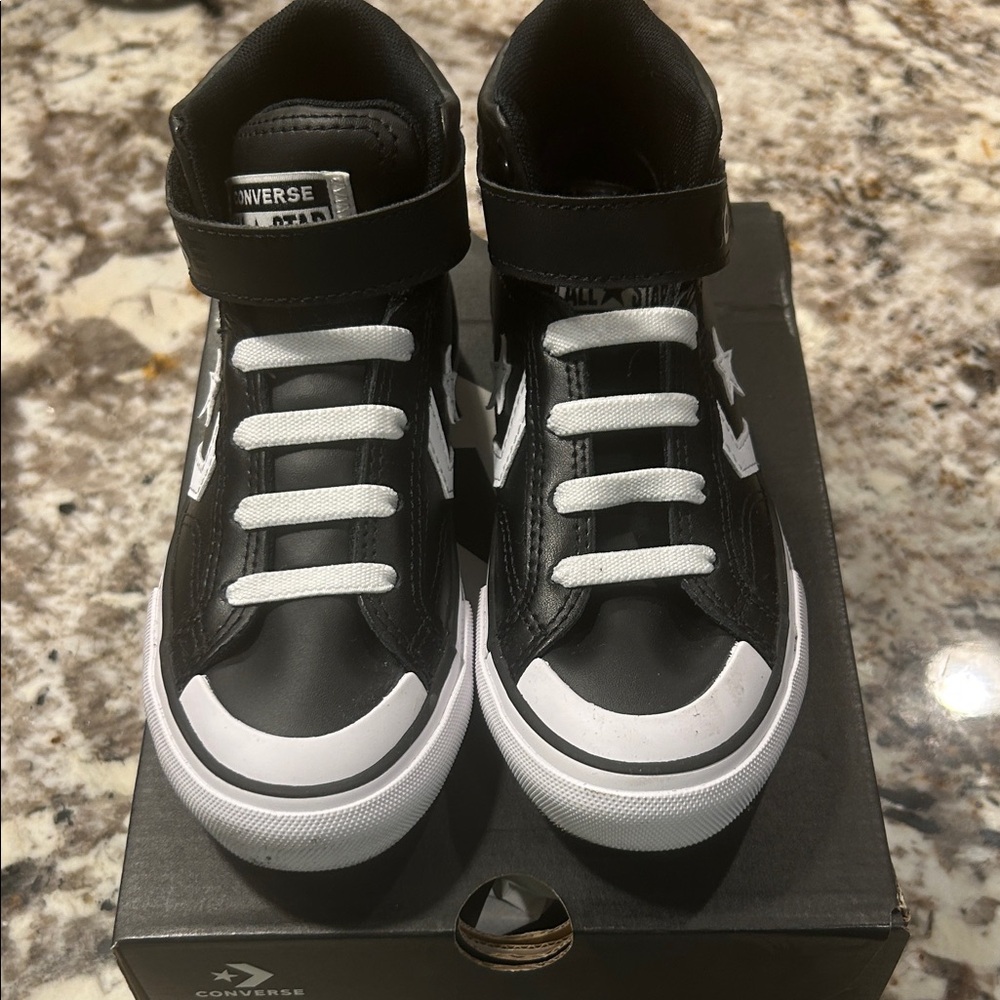 Converse Kids Black and White High-Top Sneakers